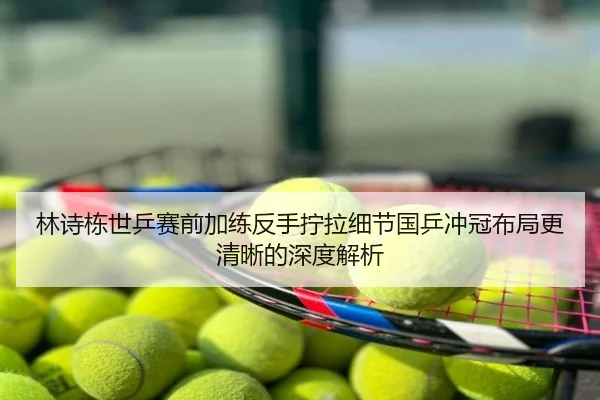 林诗栋世乒赛前加练反手拧拉细节国乒冲冠布局更清晰的深度解析